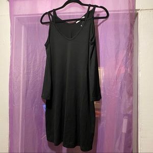 Pull & Bear Open Shoulder Black short dress new